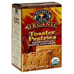 Nature's Path Organic Toaster Pastries, Brown Sugar Maple Cinnamon (Not Frosted), 6-Count Boxes (Pack of 12)