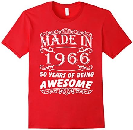 Men's Special Gift For 50th Birthday - Made in 1966 Awesome Shirt XL Red