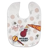 NBA Basketball Full Color Mesh Baby Bibs (Miami Heat)