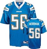 Men's San Diego Chargers #56 Shawne Merriman Alternate Premier Jersey - 2XL