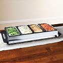 BrylaneHome 4-Section Buffet Server (STAINLESS,0)