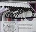 50 Ultra Thin Velvety Smooth Space Saving Hangers (Black)