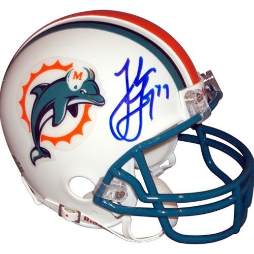 Jake Long Autographed Miami Dolphins Mini Helmet - Autographed NFL Mini Helmets