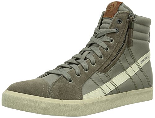 Diesel Men's D-Velows D-String In Nylon Fashion Sneaker, Goat/Sandshell, 10.5 M US