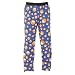 Bright Blue Basketball Figural Novelty Print Jersey cotton pants for lounging, sleep, sports. Unisex relaxed fit, available in 3 Youth sizes, exposed elastic waist