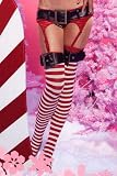 Sexy Lingerie - Stripe Thigh Hi W/ Bucklet Top