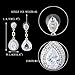 EVER FAITH Women's Austrian Crystal Zircon 2 Teardrop Pierced Earrings for Bride, Prom Clear Silver-Tone