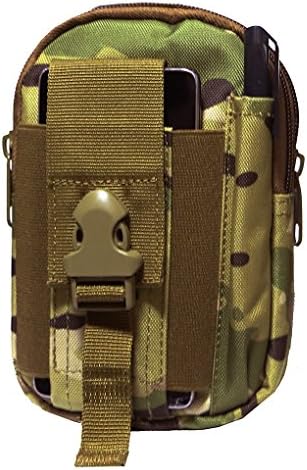 Artcraft(TM) CP MultiCam Molle Camo Bag Military 1000D Nylon Utility Tough Heavy Duty Tactical Compatible Waist Pack Universal Waist Bags Casual Climbing Hiking Outdoor Rock Gear Holster Pouch Cycling Carrying Big Pouch Belt Waist Bag / Pocket for HTC ALL FIT Case Cover Skin