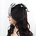 Always a Lady Womens Fascinator Hat Hair Clip for Derby Party Funeral Polka Dot Veil