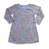 So Fun - Toddler Girls Long Sleeve Vegetable Knit Dress, Lavender, Multi