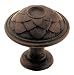 Amerock BP53027-ART Galleria Feather Knob, Antique Rust