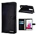 LG G3 Stylus / D690 Case, INNOVAA Premium Leather Wallet Case with STAND Flip Cover (NOT Compatible with LG G3) W/ Free Screen Protector & Stylus Pen - Black