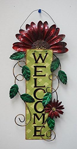 YK Metal Artisanal Welcome Sign (Green)