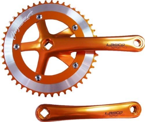 NEW Single Chain Ring Crank 1/8 48T CNC Round X 170mm Orange by Big Roc Tools