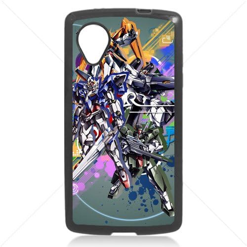 Gundam Manga Anime for LG Google Nexus 5 Hard Plastic Black or White cases (Black)