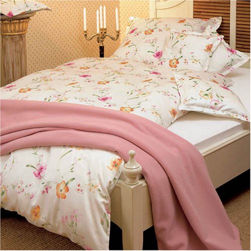 IBENA Art. 5166-900, 155x220 cm Bettwäsche Mako Satin Rosamunde Pilcher, 100% Baumwolle, mit Reißverschluß