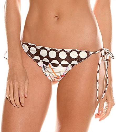 ORIGINAL TIE SIDE SCRUNCH BIKINI BOTTOM - Maya Swimwear's re-vamped tie side Signature "seamless effect" Bottom - Celebrity Favorite! (S, Bimini Orange)