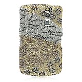 Black Gold Animal Pattern Full Diamond Crystal Snap on Hard Cover Faceplate Case for Blackberry Curve 8300 8310 8330