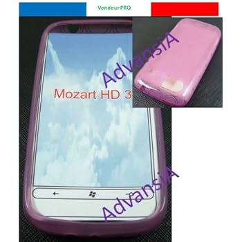 Housse coque etui silicone HTC 7 Mozart violet [Appareils électroniques]