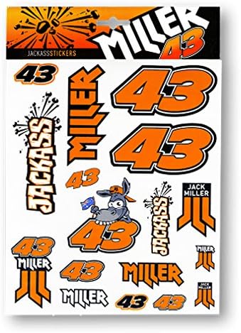Jack Miller 43 Moto GP Jackass Stickers Large Official New