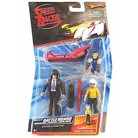 Speed Racer Hot Wheels Battle Board 2-Pack Royalton and Spritle and Chim-Chim by Hot Wheels Speed Racer