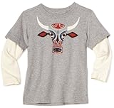 Tea Collection Boys 2-7 Toro Pintado Tee, Medium Heather Grey, 3 Tea Collection Boys 2-7 Toro Pintado Tee, Medium Heather Grey, 3