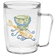 Swirls Shovel & Pail 18 oz Insulated Coffee Mug, Clear
