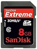 SanDisk 8GB Extreme SDHC Class 10 High Performance Memory Card (SDSDX3-008G ....