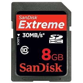 51n6R9K ocL. SL500 AA280  SanDisk 8GB Extreme III   SDHC Class 10 High Performance memory card    NEW 30MB/s edition