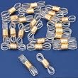 24 Gold Color Ends For Eyeglass Chain Holder Findings