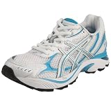 Asics Women's GT 2150 (D) Running Shoe White/Lightning/Island Blue T055N0193 9 UK