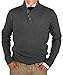 Luciano Natazzi Mens Sweater Classic Mock Neck Long Sleeve Ribbed Fine Cotton