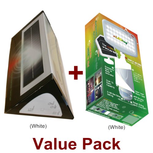 eLEDing Pure Digital Solar Powered Motion Activated LED Security Flood Lights On Sale