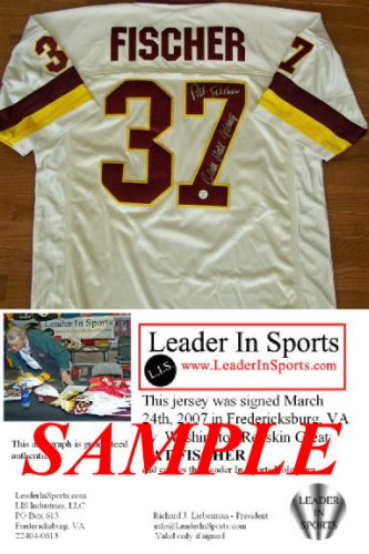 Pat Fischer Autographed Jersey - Washington Redskins