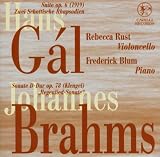 Hans Gál: Suite Op. 6; Zwei Schottische Rhapsodien; Brahms: Sonate D-Dur Op. 78 (French Import)