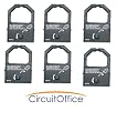 6pk non OEM Panasonic dot matrix ribbon RB904 compatible with KX-P110 KX-P115 KX-P145 cartridges. Fits KX-P1080 KX-P1090 KX-P1123 KX-P124 printers and more.