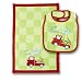 Stephen Joseph Bib/Burp Cloth Set: Fire Truck