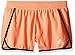 adidas Big Girls' Knit Short 3 Inseam, Sun Glow/Black, Small/7-8