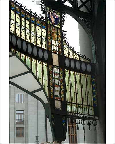 Photographic Prints of Stained glass Art Nouveau (Jugendstil) detail, Municipal House, Prague, Czech from Robert Harding