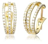 0.6 Carat Diamond Hoop Earrings in 18ct Yellow Gold