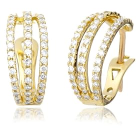 0.6 Carat Diamond Hoop Earrings in 18ct Yellow Gold