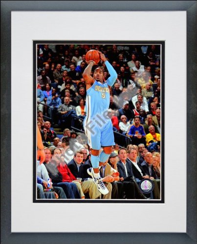 J.R. Smith Denver Nuggets - NBA Framed and Matted Photo - 2010-11 Action - 16x20 Photo