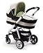 CHIC 4 BABY 220 32 - Alu 2 in 1 Kinderwagen Stella Paradise green