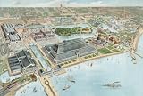 Chicago World's Columbian Exposition Bird's-Eye View, Published 1893 by Rand, McNally - 16