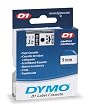 DYMO Labeling Tape, D1, Split Back, Adhesive, Easy Peel, 3/8"x23', Black on White