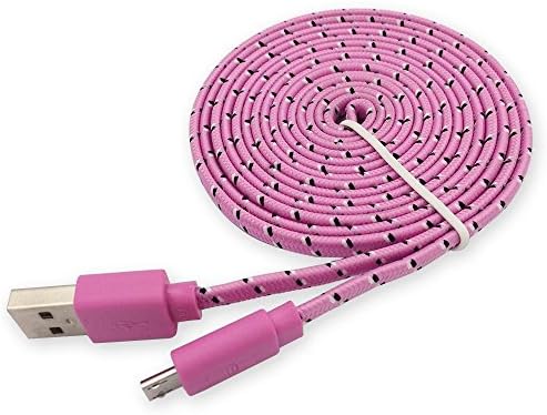 OpeMed(TM) High quality 6 ft Micro-USB Sync and Charge USB Data Cable for Samsung, HTC, LG and Other Smartphone (6FT Pink)