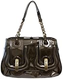 Fendi B.Fendi Small Grey Patent Leather Handbag 8BN165-UNU-F0DBB