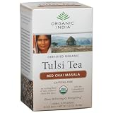 Organic India Tulsi Red Chai Masala 18 Ounce Boxes Pack of 6 by Organic India