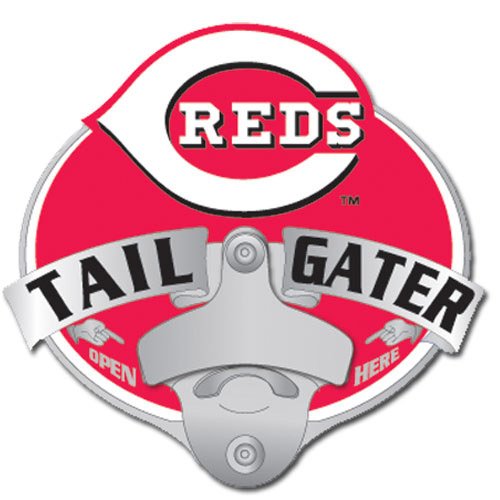 Cincinnati Reds Bottle Opener Hitch Cover