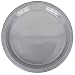 20 Plastic Plates, 22.8cm - Silver Sparkle